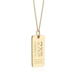 Jet Set Candy Dubai DXB luggage tag necklace